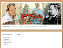 Tablet Screenshot of philosophystudentassociation.com